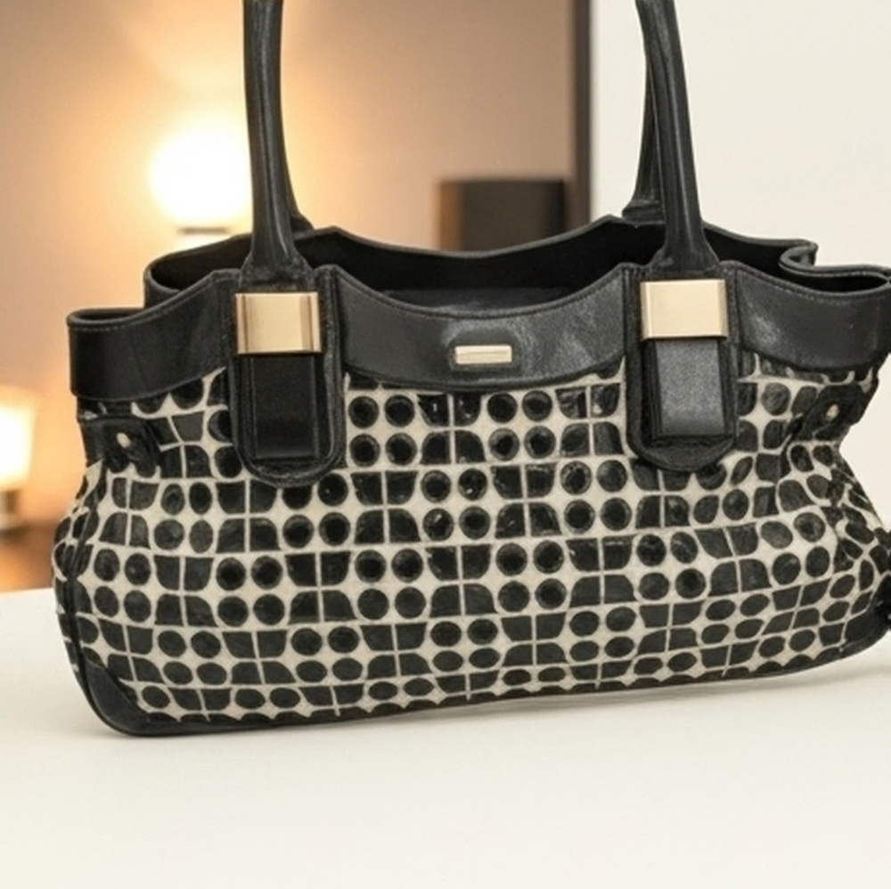 EUC Kate Spade Vintage Rare Black and Yellow Handbag